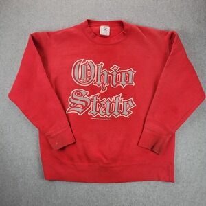 Vintage Ohio State University Sweatshirt Pullover L Old English Delta Tag Heavy